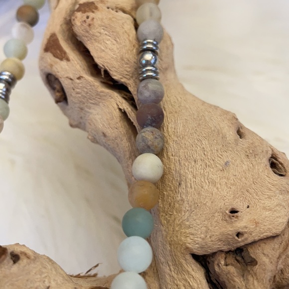 New Amazonite Mana Beaded Necklace - Picture 4 of 7